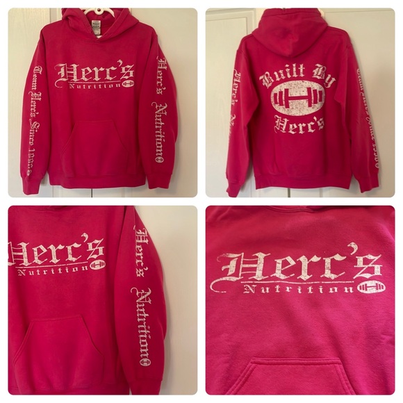 Herc's Nutrition Pink Hoodie - Small - Picture 11 of 11